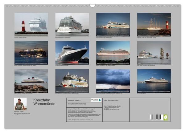 Produktbild: Kreuzfahrt Warnem&uuml;nde (Wandkalender 2027 DIN A2 quer), CALVENDO Monatskalender