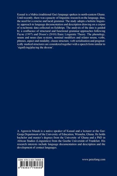 Produktbild: A Grammar of Kusaal