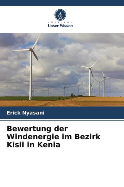 Produktbild: Bewertung der Windenergie im Bezirk Kisii in Kenia
