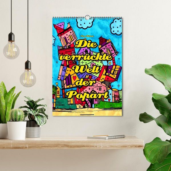 Produktbild: Die verr&uuml;ckte Welt der Popart von Nico Bielow (Wandkalender 2026 DIN A3 hoch), CALVENDO Monatskalender