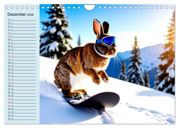 Produktbild: Tierisch kreativ: Hobbies im Tierreich (Wandkalender 2026 DIN A4 quer), CALVENDO Monatskalender