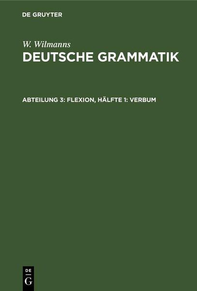Produktbild: Flexion, H&auml;lfte 1: Verbum