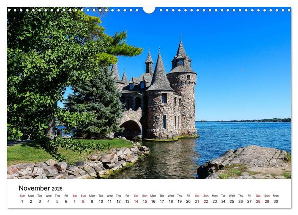 Produktbild: Boldt Castle Cruise Thousand Islands (Wall Calendar 2026 DIN A3 landscape), CALVENDO 12 Month Wall Calendar