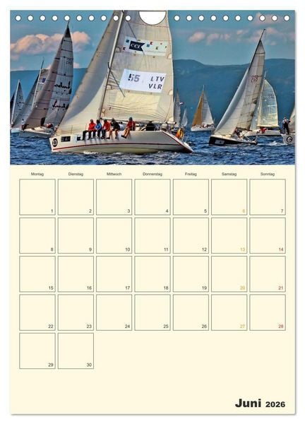Produktbild: Segeln, unser Jahresplaner (Wandkalender 2026 DIN A4 hoch), CALVENDO Monatskalender