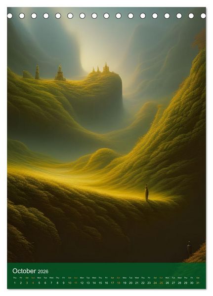 Produktbild: Epic Wanderings (Desk Calendar 2026 DIN A5 portrait), CALVENDO 12 Month DeskCalendar