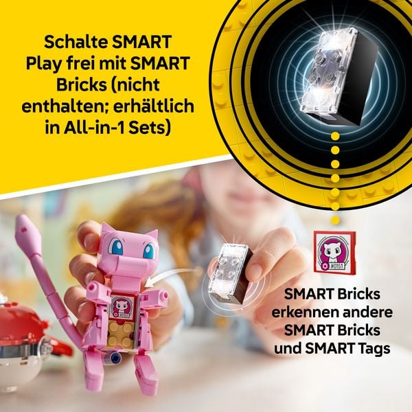 Produktbild: LEGO Pok&eacute;mon SMART Play: Drohnensuche nach einem Mysteri&ouml;sen Mew kompatibles Set 72161