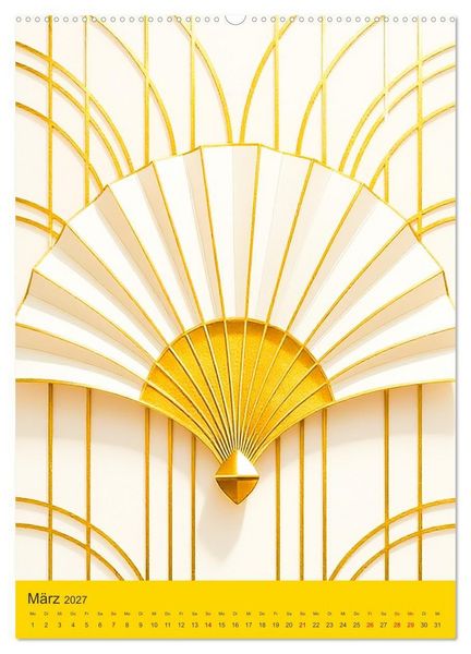 Produktbild: Art Deco Luxury &ndash; Golden Twenties (hochwertiger Premium Wandkalender 2027 DIN A2 hoch), Kunstdruck in Hochglanz