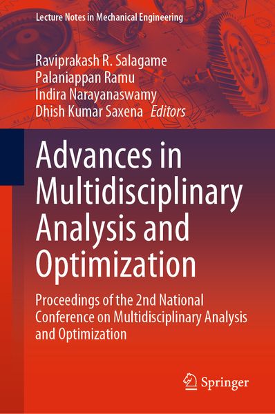 Produktbild: Advances in Multidisciplinary Analysis and Optimization