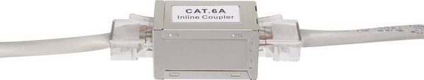 Produktbild: Renkforce RJ45 Netzwerk Adapter CAT 6a [1x RJ45-Buchse - 1x RJ45-Buchse] Wei&szlig;
