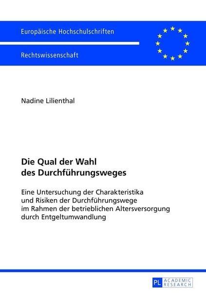 Produktbild: Die Qual der Wahl des Durchf&uuml;hrungsweges