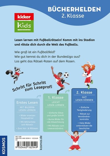 Produktbild: Kicker Kids, Lesen lernen mit Fu&szlig;ballr&auml;tseln,