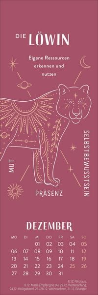 Produktbild: Krafttiere Lesezeichen & Kalender 2027