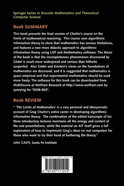 Produktbild: The LIMITS of MATHEMATICS