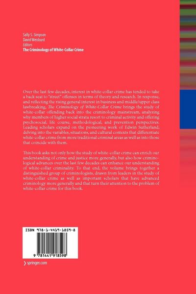 Produktbild: The Criminology of White-Collar Crime