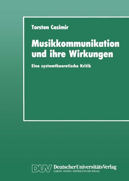 Produktbild: Musikkommunikation und ihre Wirkungen