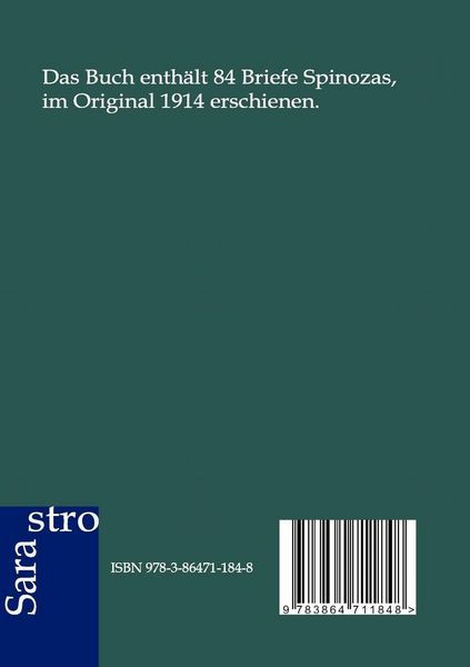 Produktbild: Spinoza: Briefwechsel