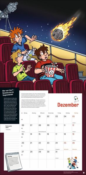 Produktbild: Die drei ??? Kids Broschurkalender 2027