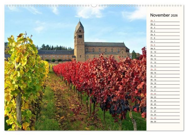 Produktbild: Der Rhein. Oberes Mittelrheintal von Bingen bis Koblenz (hochwertiger Premium Wandkalender 2026 DIN A2 quer), Kunstdruck in Hochglanz