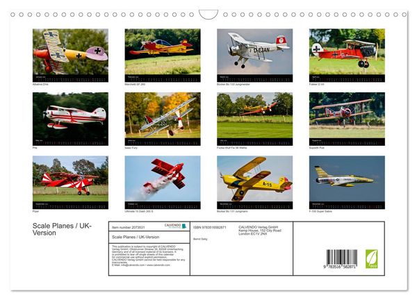 Produktbild: Scale Planes / UK-Version (Wall Calendar 2026 DIN A3 landscape), CALVENDO 12 Month Wall Calendar