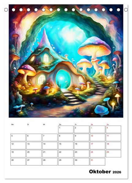 Produktbild: Zauberhafte Muschelh&auml;user (Tischkalender 2026 DIN A5 hoch), CALVENDO Monatskalender