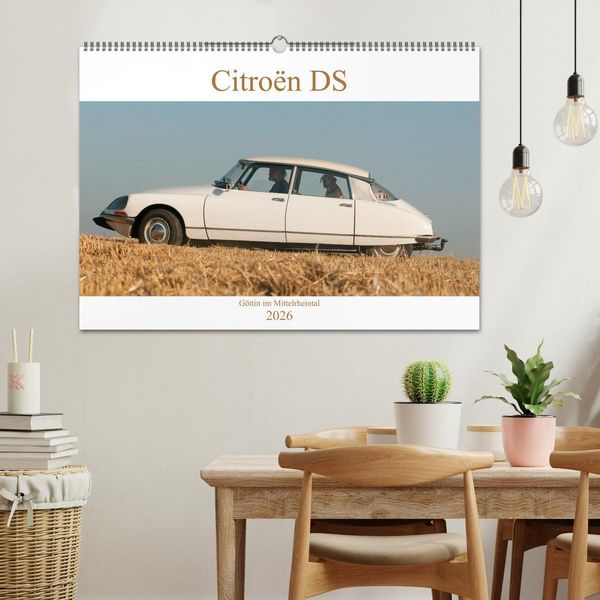 Produktbild: Citro&euml;n DS G&ouml;ttin im Mittelrheintal (Wandkalender 2026 DIN A2 quer), CALVENDO Monatskalender
