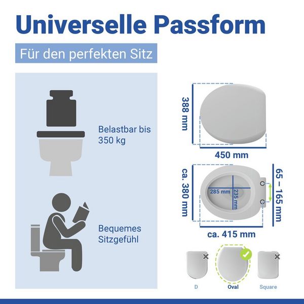 Produktbild: WC Sitz Mod. Baltic, Toilettendeckel mit Absenkautomatik und Motiv