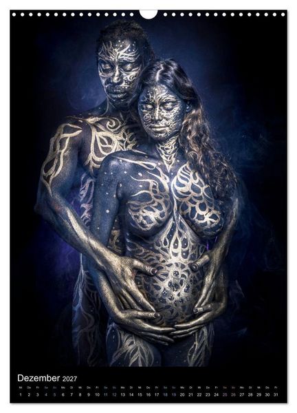 Produktbild: Bodypainting Adventures - Farbe auf nackter Haut (Wandkalender 2027 DIN A3 hoch), CALVENDO Monatskalender