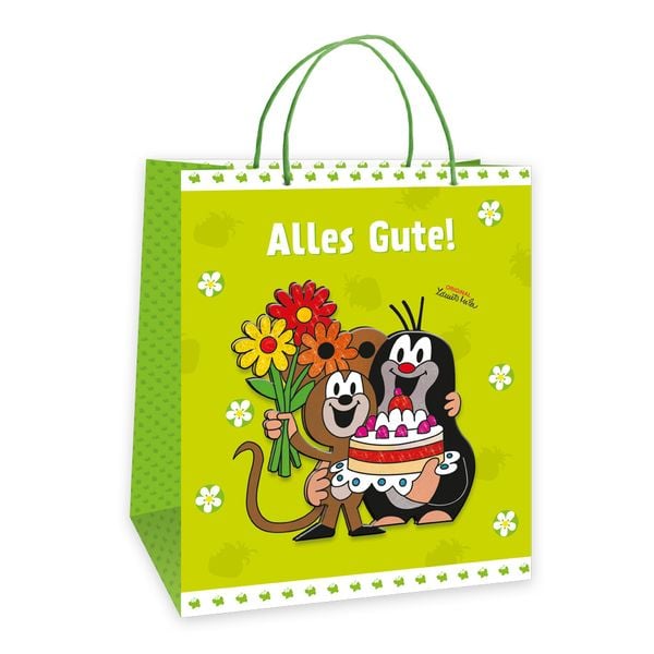 Produktbild: Tr&ouml;tsch Der kleine Maulwurf Torte Geschenktasche gro&szlig; 3D