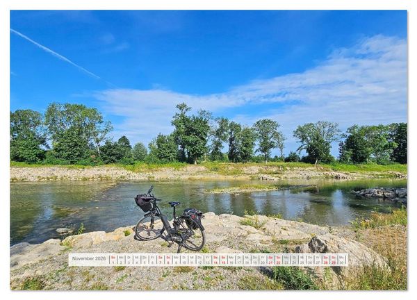 Produktbild: Der Illerradweg zwischen Oberstdorf und Ulm (Wandkalender 2026 DIN A4 quer), CALVENDO Monatskalender