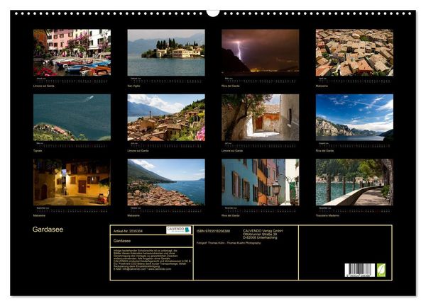 Produktbild: Gardasee (Wandkalender 2026 DIN A2 quer), CALVENDO Monatskalender