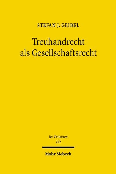 Produktbild: Treuhandrecht als Gesellschaftsrecht