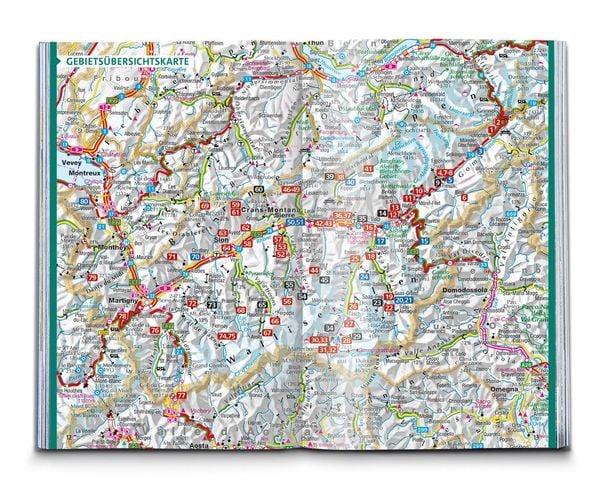 Produktbild: KOMPASS Wanderf&uuml;hrer Wallis, 80 Touren