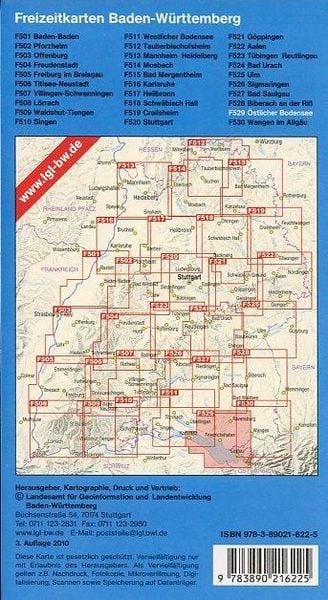 Produktbild: LGL BW 50 000 Freizeit &Ouml;stlicher Bodensee 1 : 50 000