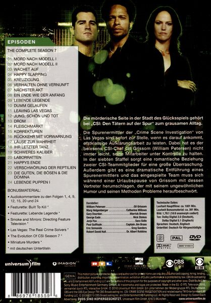 Produktbild: CSI - Season 7 [6 DVDs]