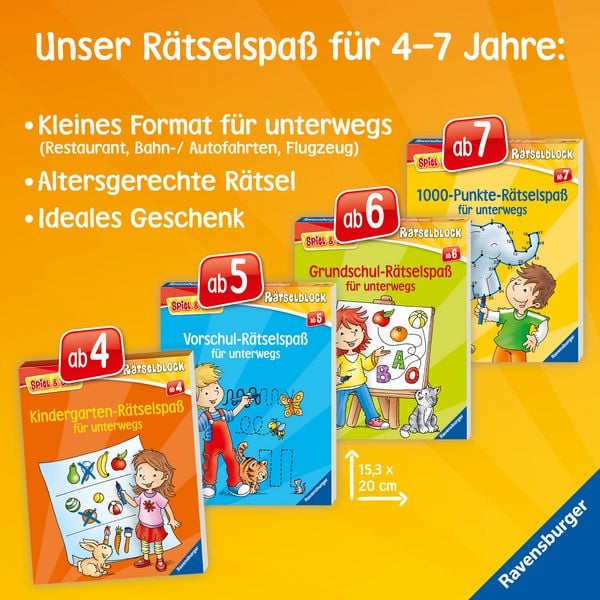 Produktbild: Spiel & Spaß - Kindergarten-Rätselspaß für unterwegs