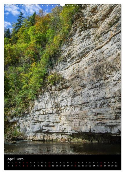 Produktbild: Urlandschaft Wutachschlucht (hochwertiger Premium Wandkalender 2026 DIN A2 hoch), Kunstdruck in Hochglanz
