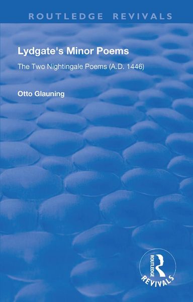 Produktbild: Lydgate's Minor Poems