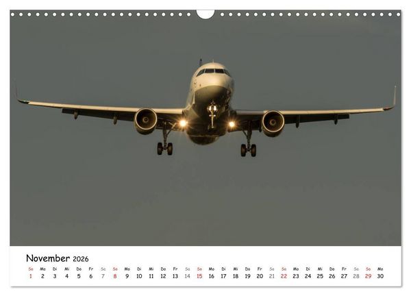 Produktbild: Airliners in Frankfurt (Wandkalender 2026 DIN A3 quer), CALVENDO Monatskalender