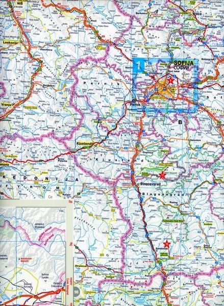 MARCO POLO Länderkarte Bulgarien 1:800 000
