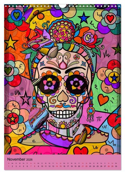 Produktbild: Nico Bielows Dia los Muertos (Wandkalender 2026 DIN A3 hoch), CALVENDO Monatskalender