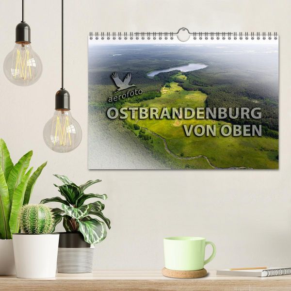 Produktbild: Ostbrandenburg von oben (Wandkalender 2026 DIN A4 quer), CALVENDO Monatskalender