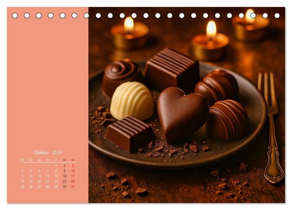 Produktbild: Sag's mit Schokolade (Tischkalender 2027 DIN A5 quer), CALVENDO Monatskalender