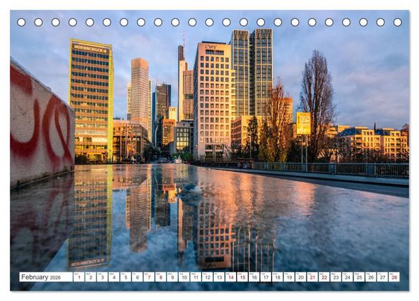 Produktbild: Frankfurt most beautiful places (Desk Calendar 2026 DIN A5 landscape), CALVENDO 12 Month DeskCalendar