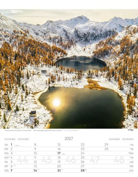 Produktbild: Weltnaturerbe Dolomiten Kalender 2027