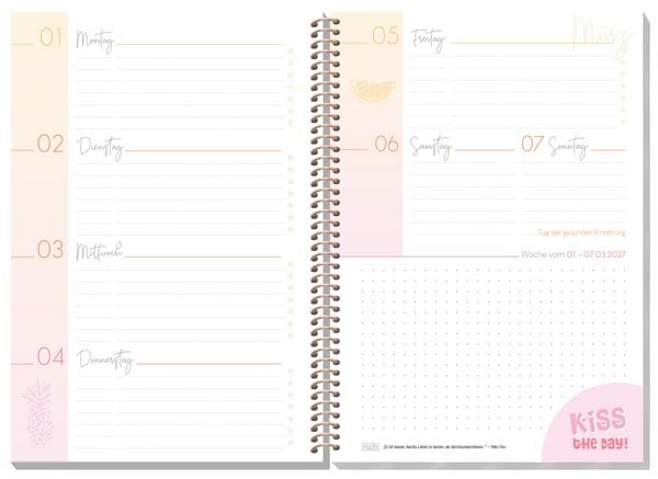 Produktbild: H&auml;fft College-Timer - Sch&uuml;lerkalender A5 26/27