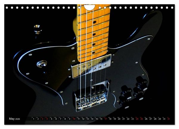 Produktbild: ROCK GUITARS Snapshots (Wall Calendar 2026 DIN A4 landscape), CALVENDO 12 Month Wall Calendar
