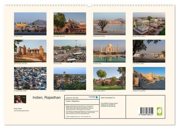 Produktbild: Indien, Rajasthan (hochwertiger Premium Wandkalender 2027 DIN A2 quer), Kunstdruck in Hochglanz