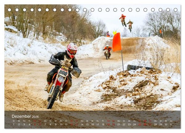 Produktbild: Motocross - Adrenalin pur (Tischkalender 2026 DIN A5 quer), CALVENDO Monatskalender