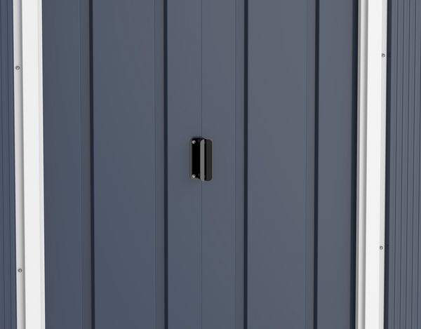 Produktbild: Metall Ger&auml;tehaus 202x174 Gartenhaus Schiebet&uuml;ren