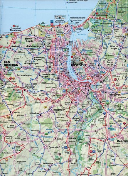 Produktbild: Reise- und Entdeckerkarte Rostocker Land